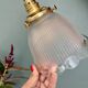 Vintage tulip suspension in frosted glass (TFB1)