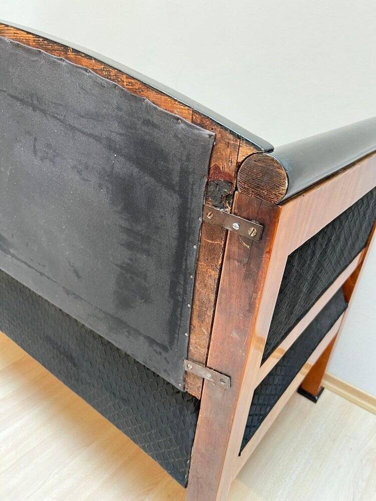 Biedermeier Sofa in Cherry Veneer and Horsehair, South Germany, 1830s