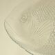 Vintage clear glass fish dish - retro tableware
