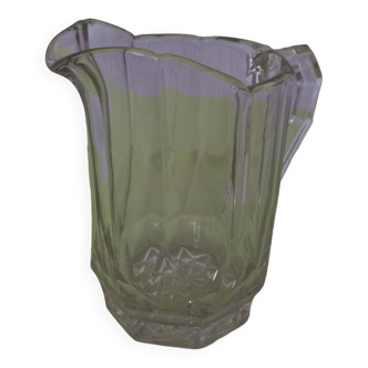 Vintage thick crystal carafe from the 1930s