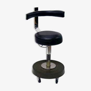 Dentist's stool on wheels prod. Girolet France 1960s