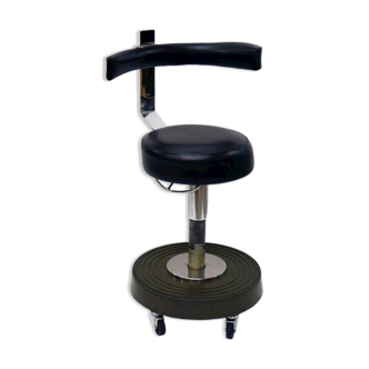 Dentist's stool on wheels prod. Girolet France 1960s