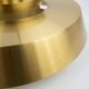 Danish vintage brass pendant lamp by Jo Hammerborg, Fog og Mørup, 1963