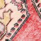 4x6 red turkish vintage rug, 4x6 handmade vintage rug