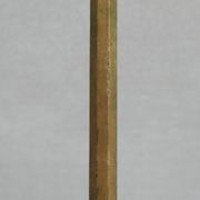Art deco french wooden and metal gilt floor lamp