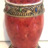 Golden Red Vase