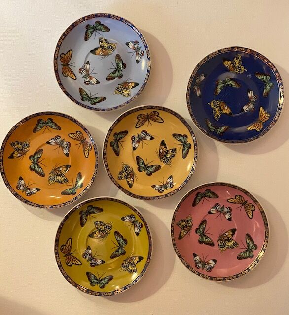 6 Saucers "butterflies"