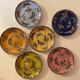 6 Saucers "butterflies"