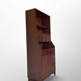 Italian wood and veneered mahogany bookcase, 1960s.