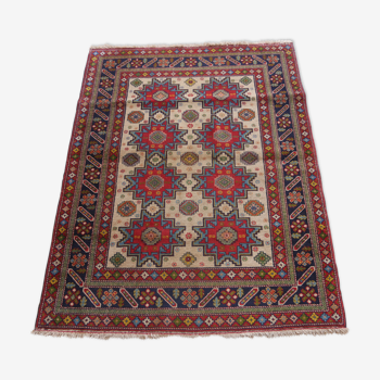 Handmade caucasian oriental carpet chirvan lesghi 110x145cm