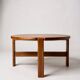 Round coffee table attributed to Niels Bach, 1970s.