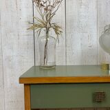 Bedside with tapered feet