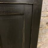 Buffet parisien ancien patiné noir 1950