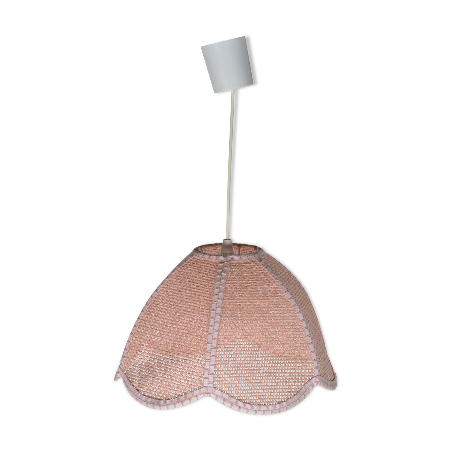 Suspension fleur rose