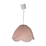 Pink flower hanging lamp