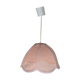 Pink flower hanging lamp