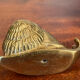 Vintage brass snail