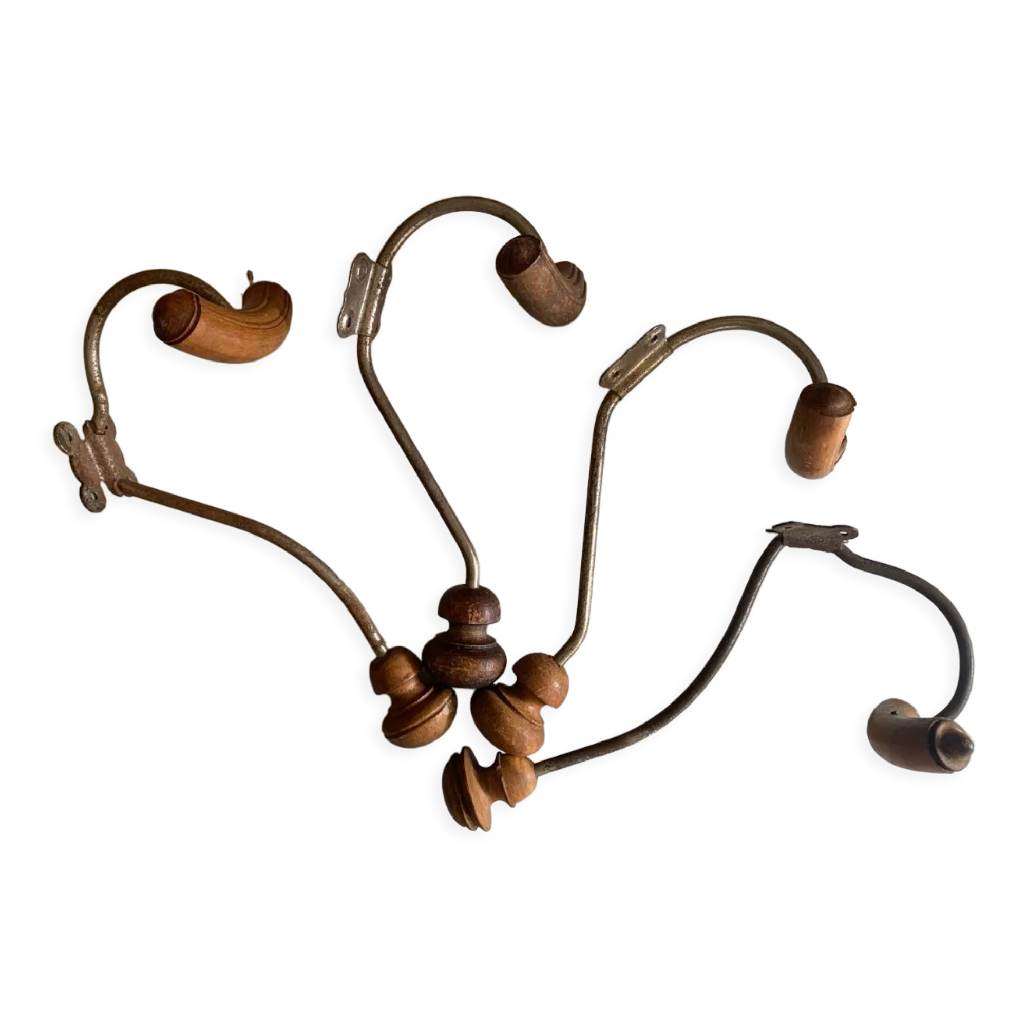 Set of 4 double hooks