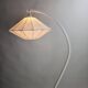 Caprani floor lamp with graphic cocoon shade, Denmark, 1970s