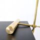 Modern Italian Table Lamp in Brass and Metal, Stilnovo Style