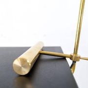 Modern Italian Table Lamp in Brass and Metal, Stilnovo Style