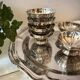 Set van 6 chrome coupes met schaal