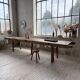 Brutalist popular art table XXL 3.5m/4m pine and oak
