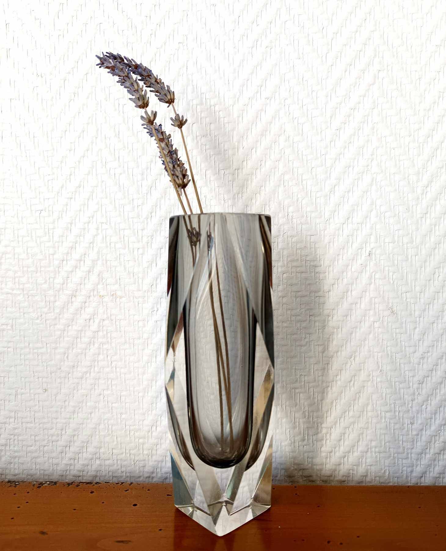 Soliflore vase sommerso Murano 1960