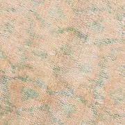 Vintage Peach & Green Turkish Rug, Handmade Neutral Rustic Carpet, 168x274
