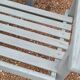 Pair of old wooden park garden benches