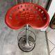 Red stool Faucheuse swivel Etienne Fermigier mirima 70