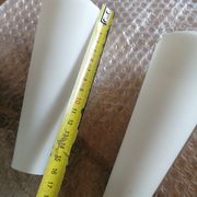 Set of 7 vintage glass tulip lampshades