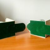 Pair of vintage globe bookends