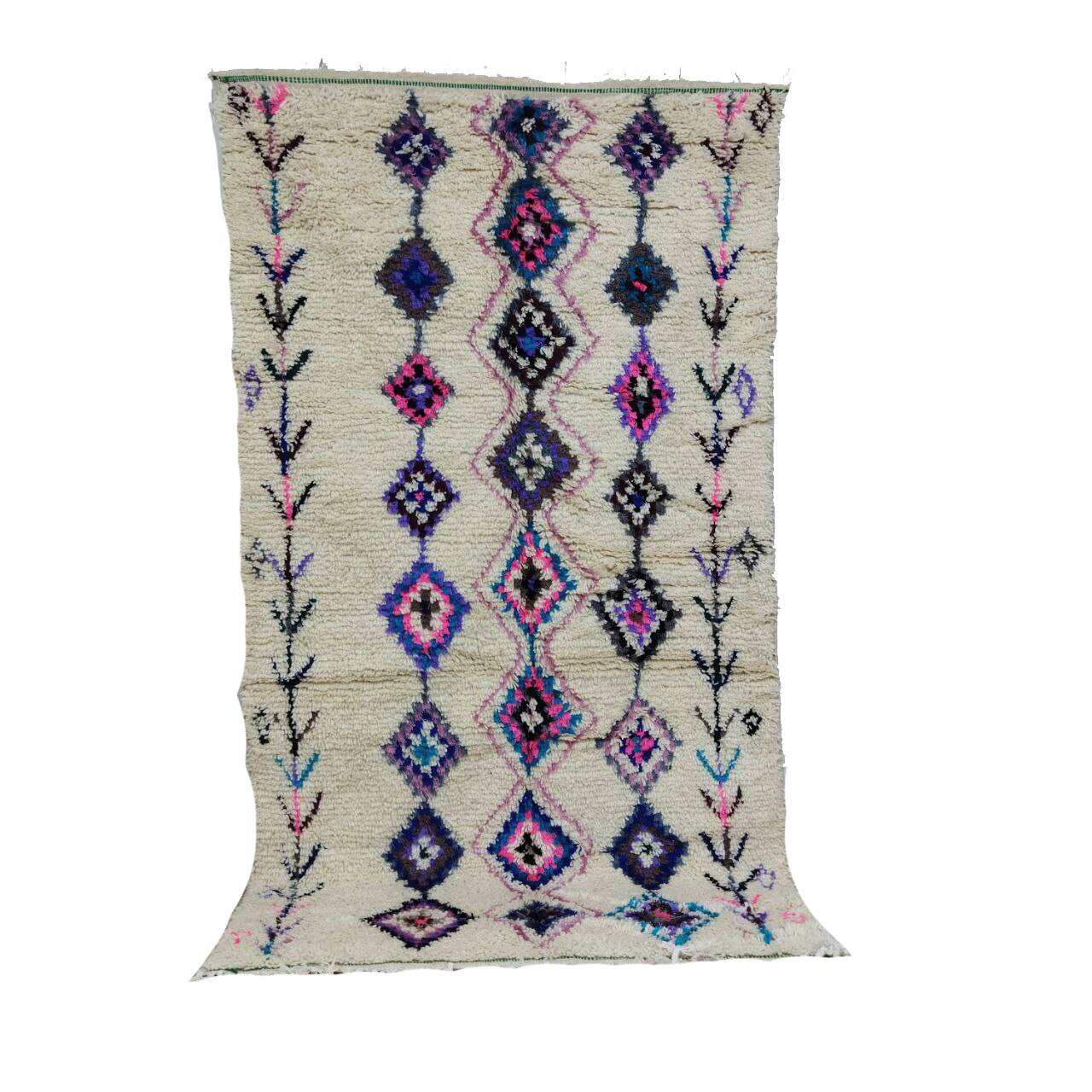 Handmade moroccan berber rug 217 x 117 cm