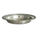 Round patinated silver-plated metal dish