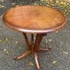 Table d'appoint ronde pied central en bois massif