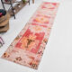 Tapis coureur rose & rouge, 76x299cm