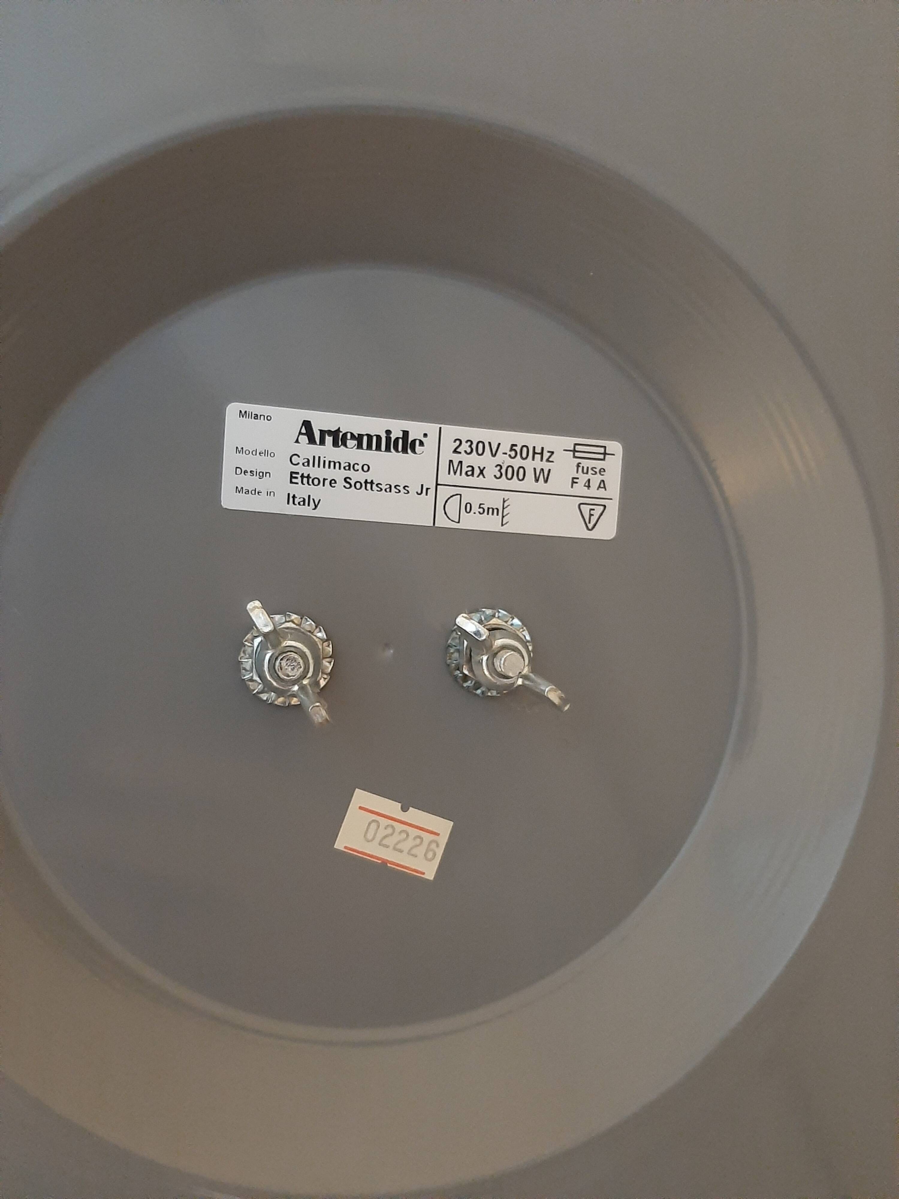 Artemide Callimaco floor lamp Ettore Sottsass