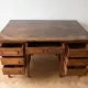 Vintage solid oak desk Retro Wood