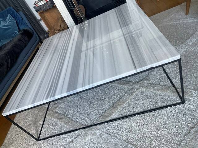 Marble coffee table