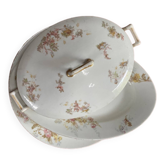 Lot 3 plats de service porcelaine vintage