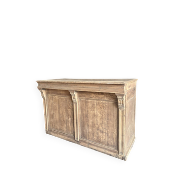 Magnificent Antique Oak Trade Counter with Numerous Drawers