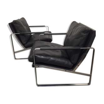 Paire de fauteuils modèle 710 de Preben Fabricius pour Walter Knoll
