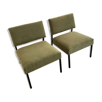 Pair of modern vintage easy chairs circa 1960