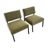 Pair of modern vintage easy chairs circa 1960