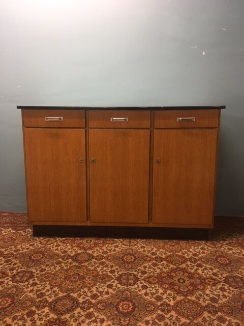 Light wood and Formica 1960 tray