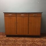 Light wood and Formica 1960 tray