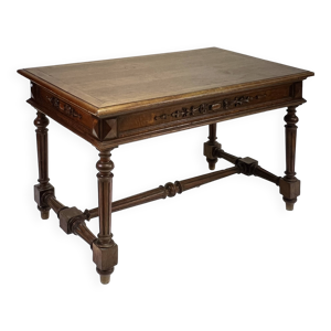 Table bureau en chene - massif