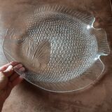 Plat verre forme  poisson