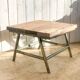 Industrial coffee table patina green